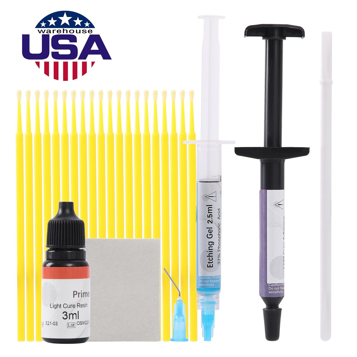 Dental Orthodontic Light Cure Brackets Adhesive Bonding System