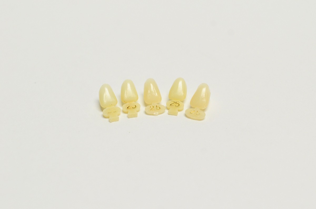 DENTAL POLYCARBONATE TEMPORARY CROWNS #25 (ULL) UPPER LEFT LATERAL 5/PACK