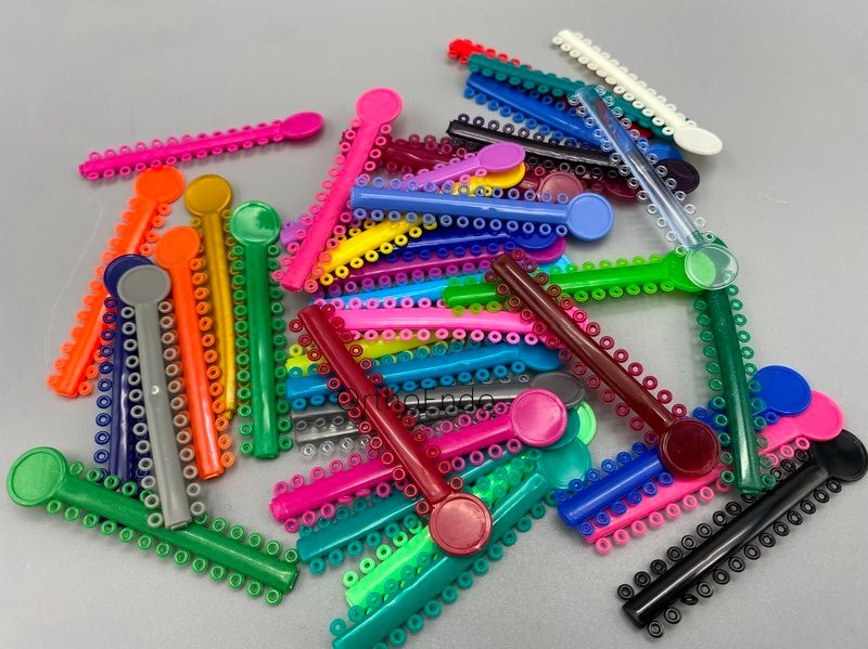 1040Pcs Dental Orthodontic Elastic Ligature Ties Rubber Bands for Brackets Brace