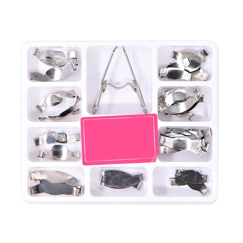 1Box/36PCS Dental Saddle Contoured Metal Matrices Matrix with Springclip USA