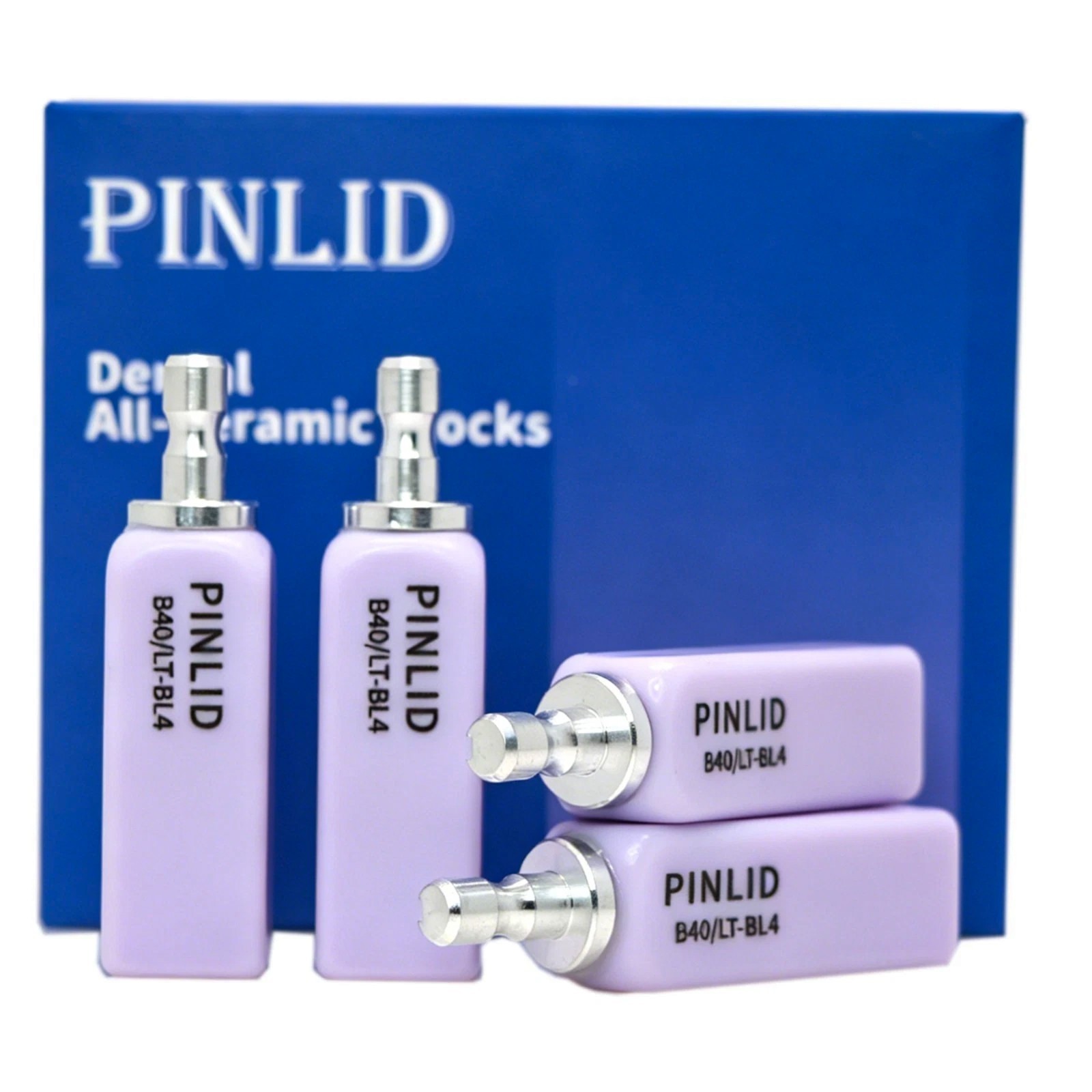 Dental Exam Glass Ceramic Lithium Dislicate Block Cerec CAD CAM B40 Blocks 4pcs