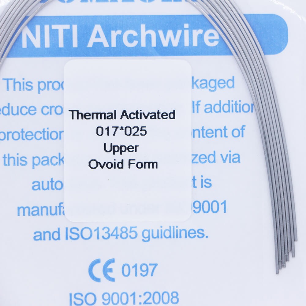 20×Dental Orthodontic Niti Thermal Activated Rectangular Arch Wires 17×25 Upper