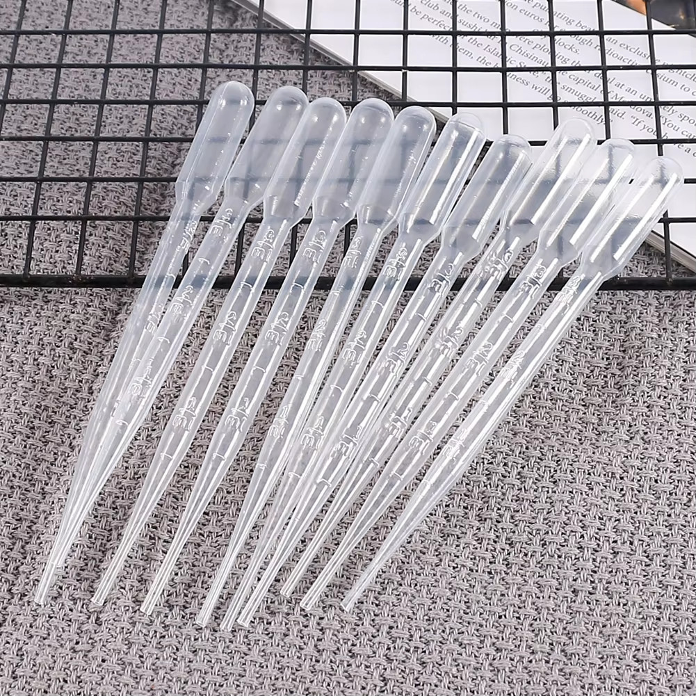 100PCS 3ML Transfer Pipettes Plastic Droppers Disposable Dropper for Resin
