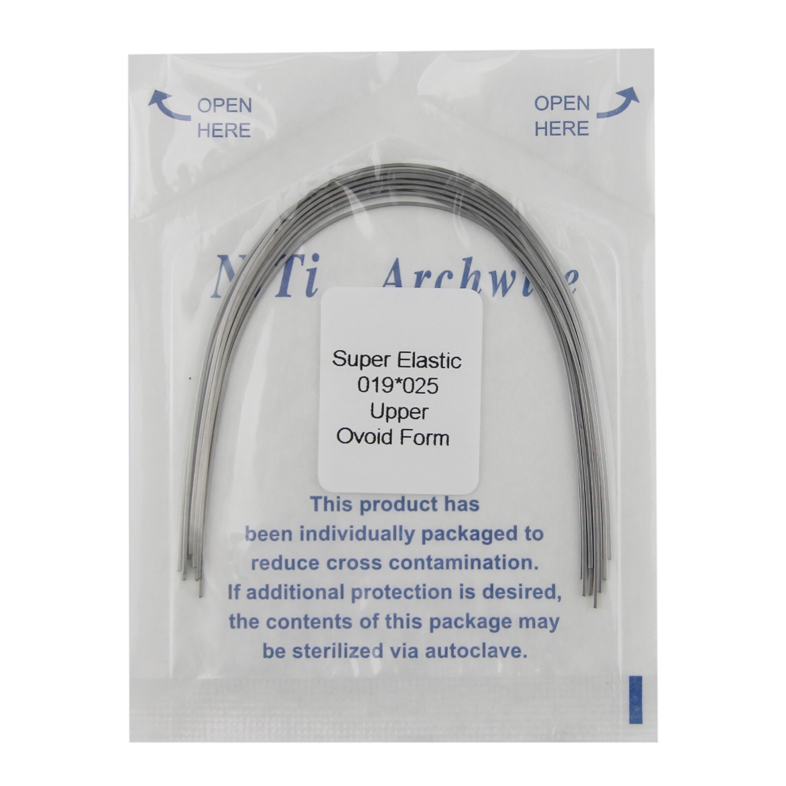 US 100PCS Orthodontic Niti Arch Wire Super Elactic Ovoid Form Round Rectangular