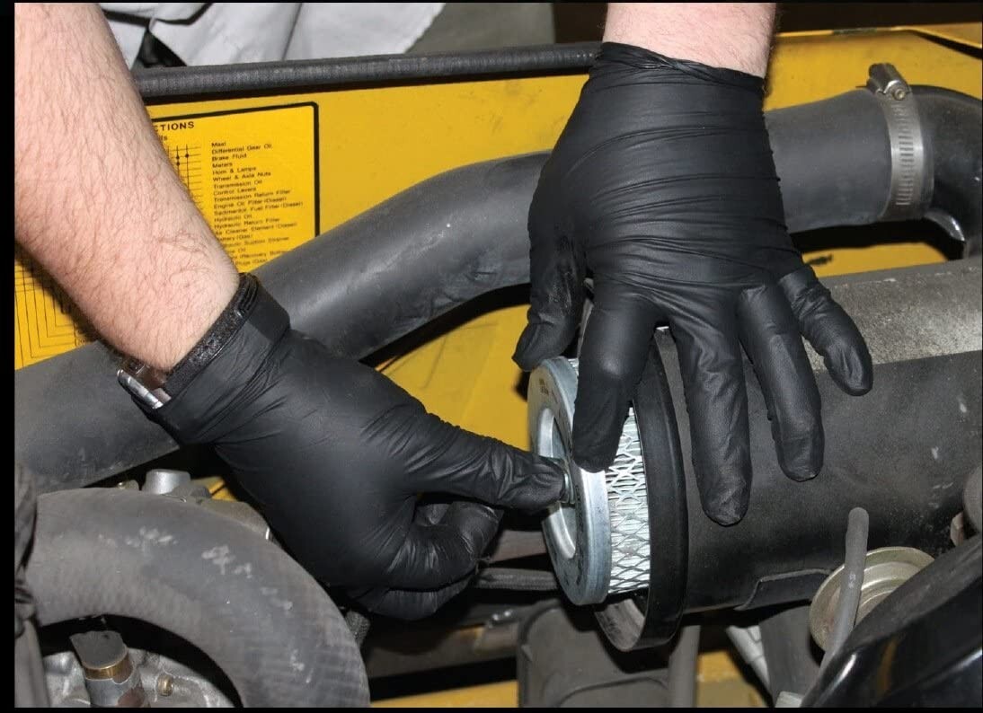 The Max Diesel Black PF Nitrile Gloves, 6 Mil, Sizes M-XXL, Sold by Box or Case