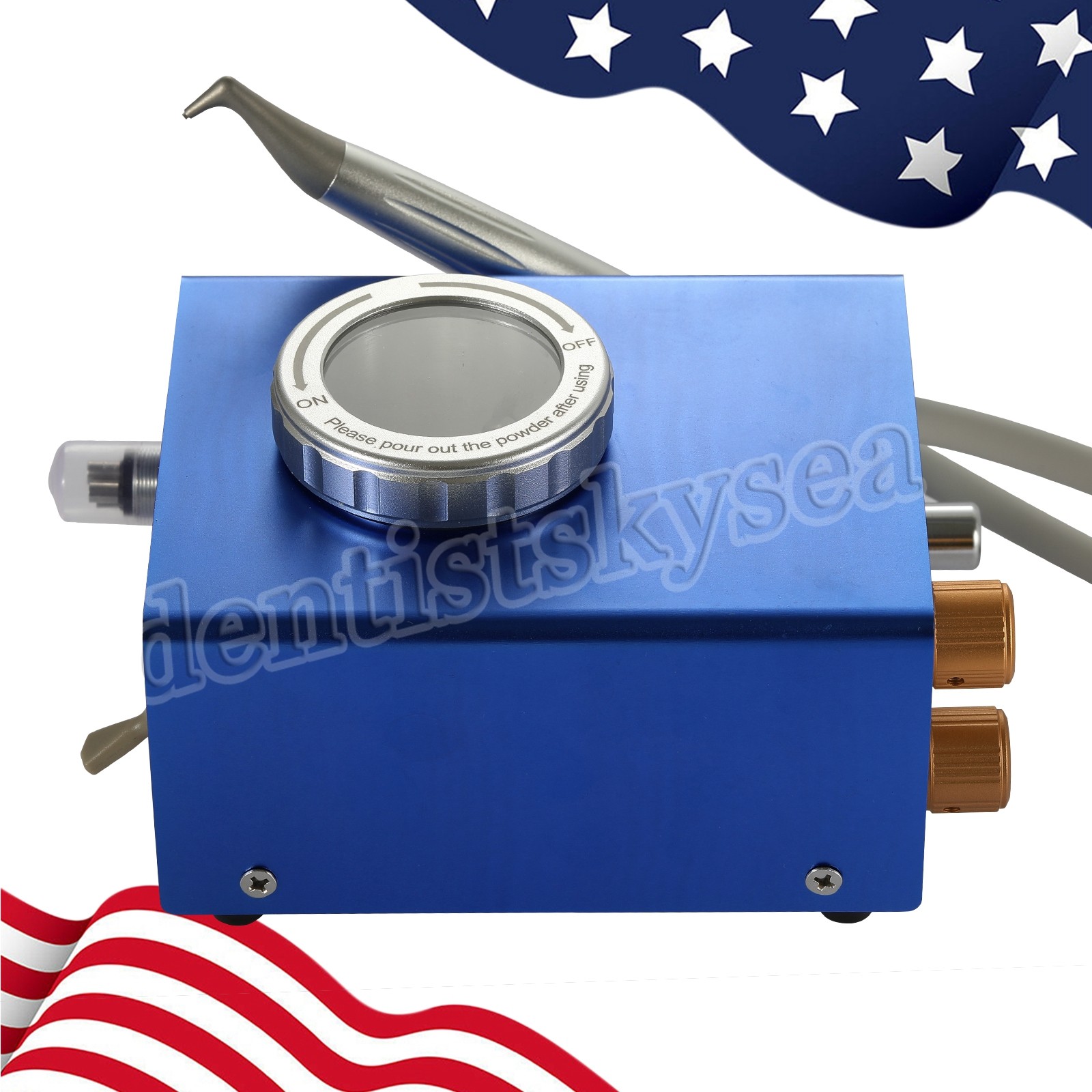 Flow Teeth Polishing Polisher Handpiece Hygiene Jet 2/4 Holes Dental Air Prophy