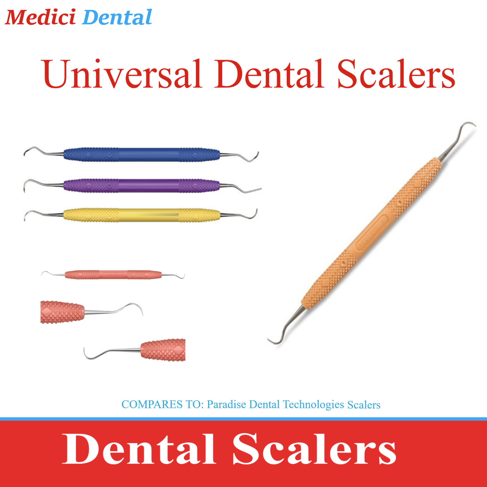 Dental Barnhart 5-6 Columbia 13-14, 4L-4R Universal Curette, Anterior Scaler