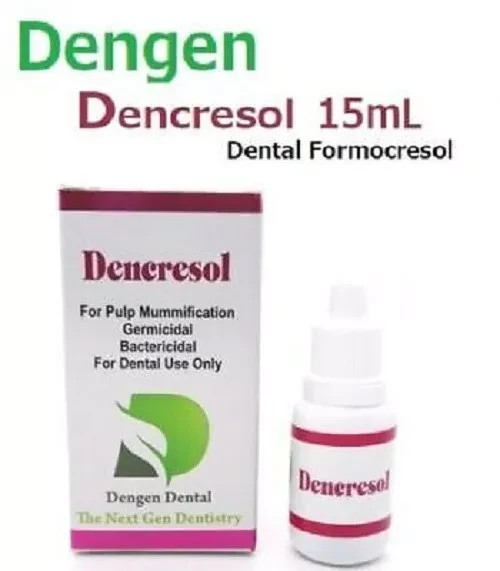 DenGen Dencresol Formocresol Dental Root Canal Pediatrics Pulp Devitalizer