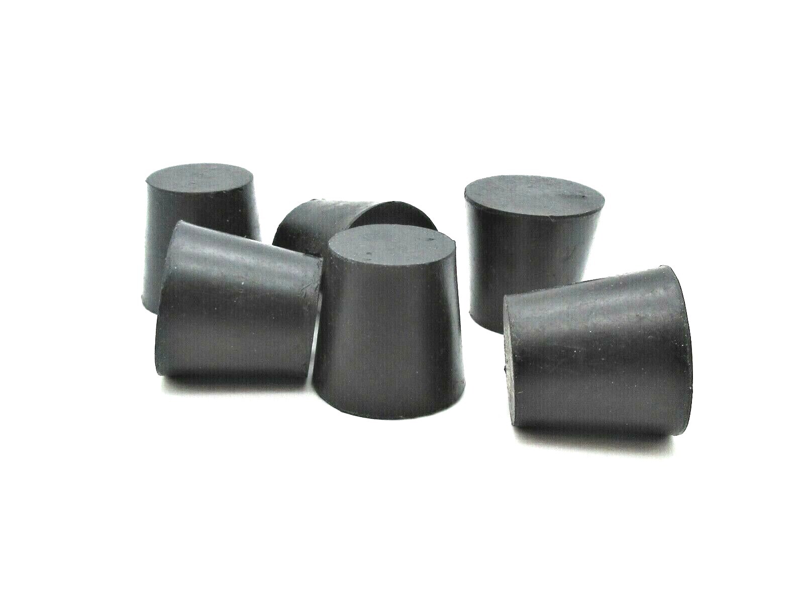 3/4″ id Solid Black Rubber Stoppers 3/4″ Tapered Plug Various Package Sizes