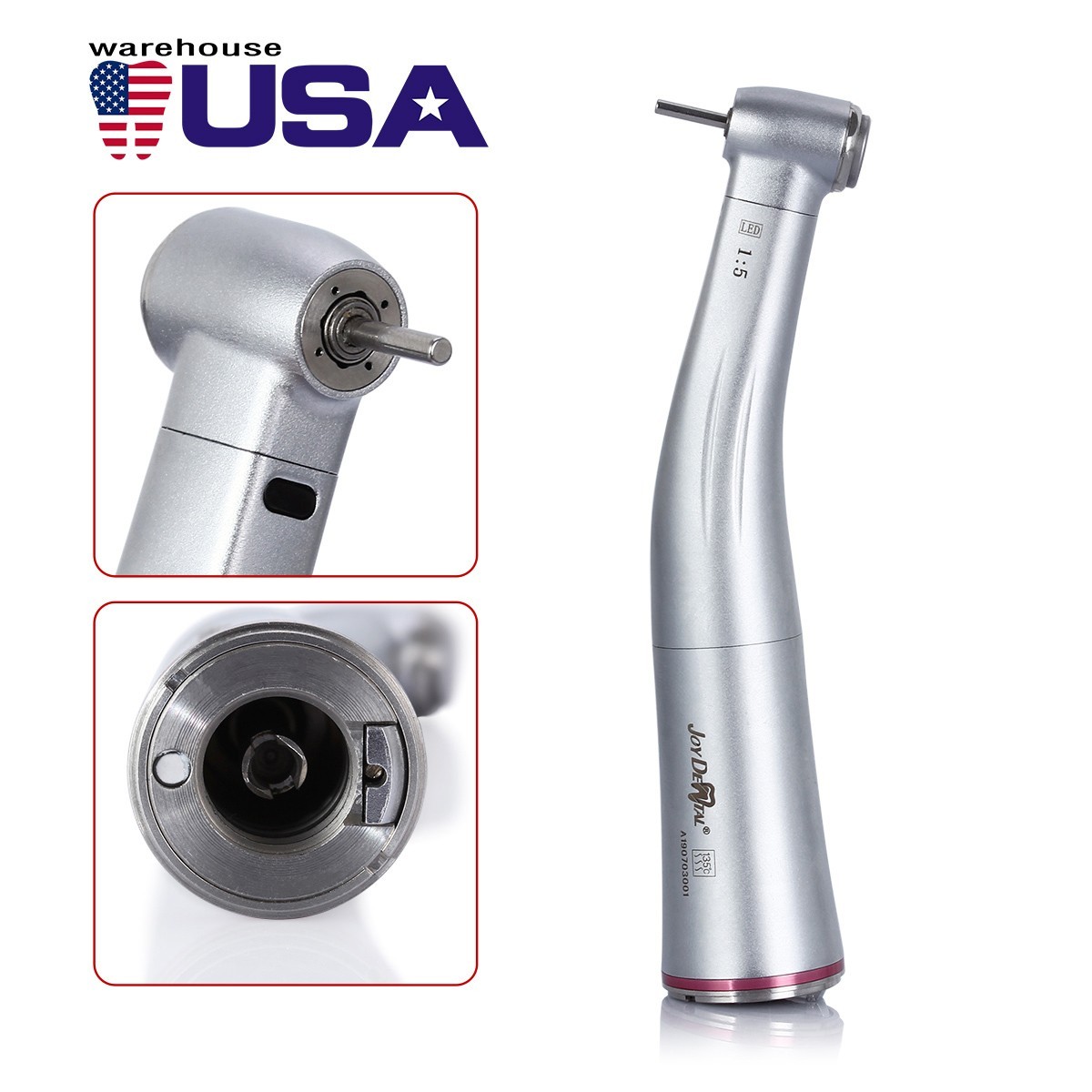 NSK Style Dental Brushless LED Electric Micro Motor 1:1/1:5 Increasing Handpiece