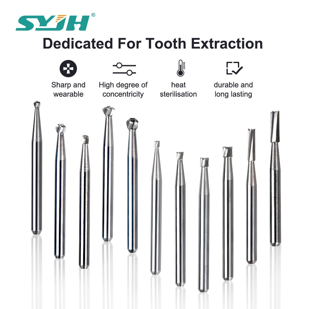 20 Types Dental Round Tungsten Carbide FG Bur For Surgical High Speed Handpiece