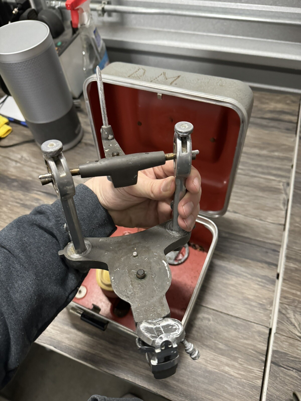 VINTAGE HANAU DENTAL ARTICULATOR. W/INCISAL GUIDE TABLE. BUFFALO ENG CO N.Y.