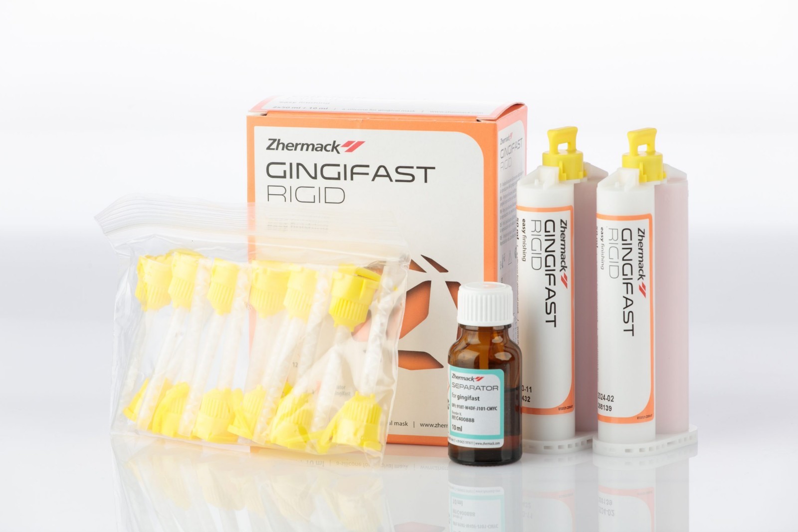 Zhermack Gingifast Rigid Easy Finishing VPS 2 x 50mL Cartridges with Tips