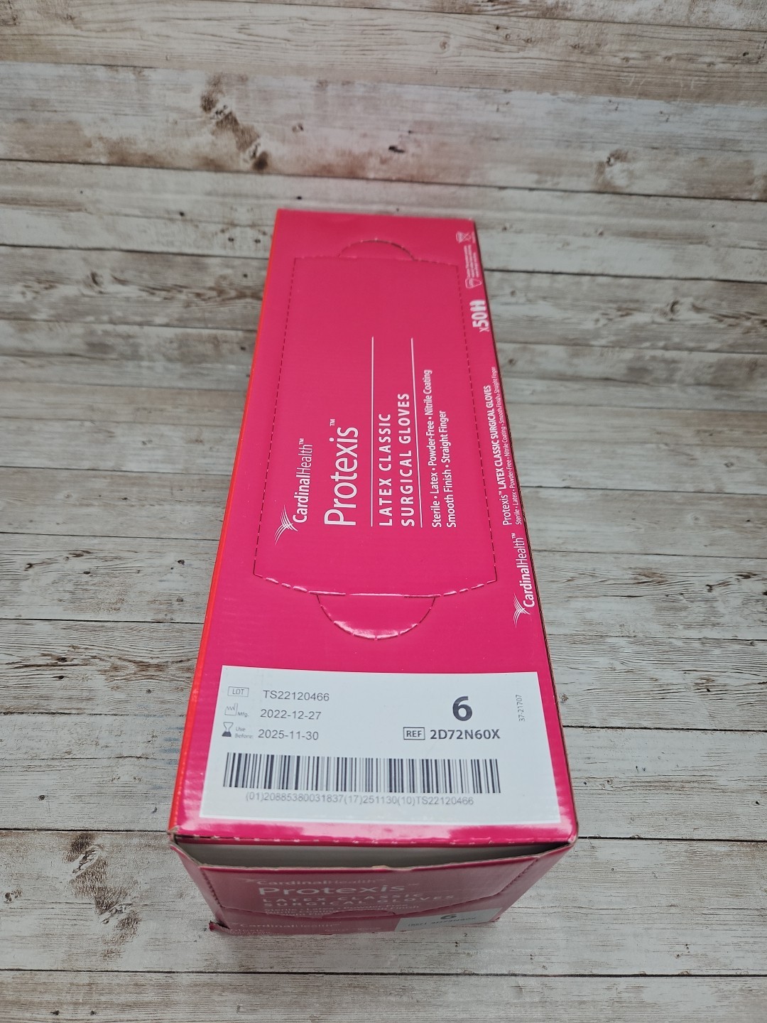 Protexis Latex Classic Surgical Gloves Cardinal *1 Box* Size: 6 *See Date*11-25