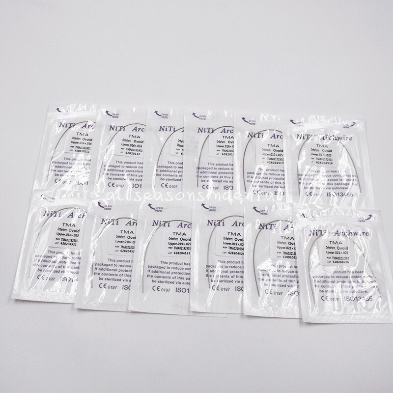 Dental Orthodontic TMA Arch Wire Round/Rectangular Titanium Molybdenum Alloy