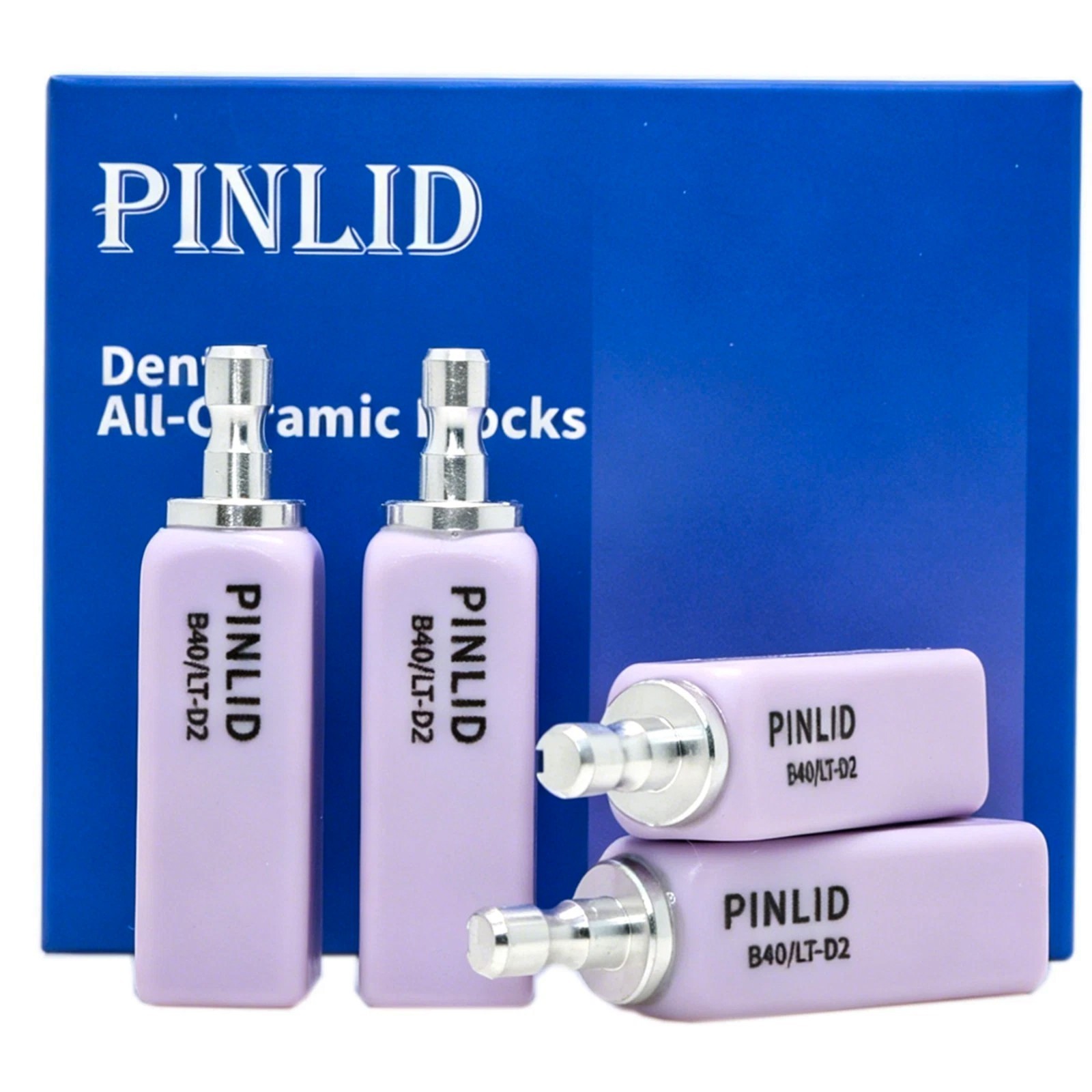 Dental Exam Glass Ceramic Lithium Dislicate Block Cerec CAD CAM B40 Blocks 4pcs