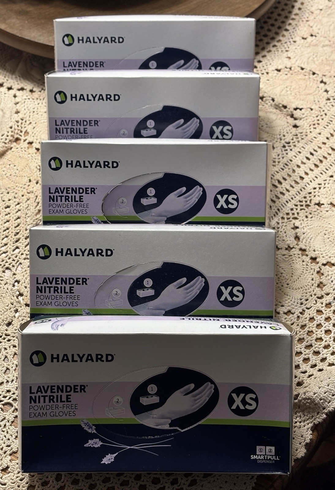 HALYARD NITRILE STERLING EXAM GLOVES (Extra Small) powder & latexfree