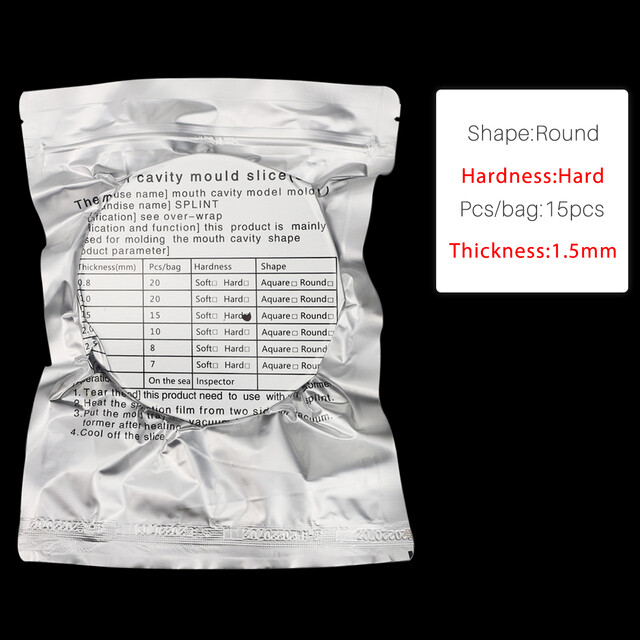 Dental Lab Round Splint Hard 1.5mm Thermoforming Material for Vacuum Forming US