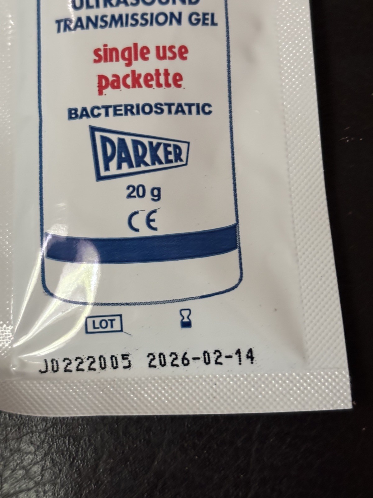 BOX OF 100 Parker Aquasonic 100 Ultrasound Gel 01-20 20g Packets EXP 2/2026