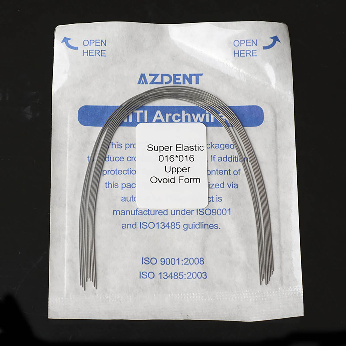AZDENT 10*Dental Orthodontic Super Elastic Niti Rectangular Arch Wire 16*16Upper