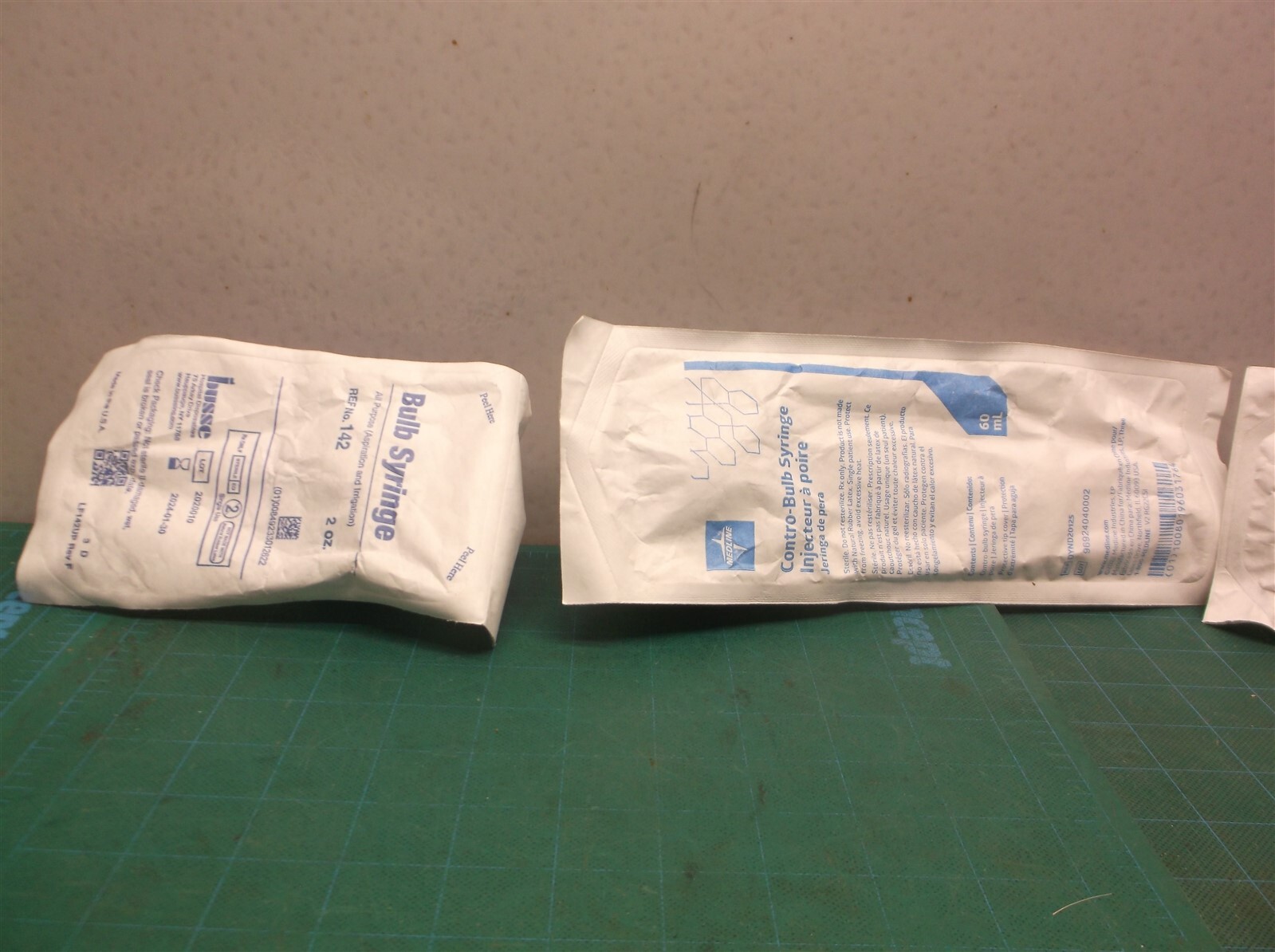 3 Bulb Irrigation Syringe 2x 2oz 60 cc/ml & 1x 3oz 90 cc/ml