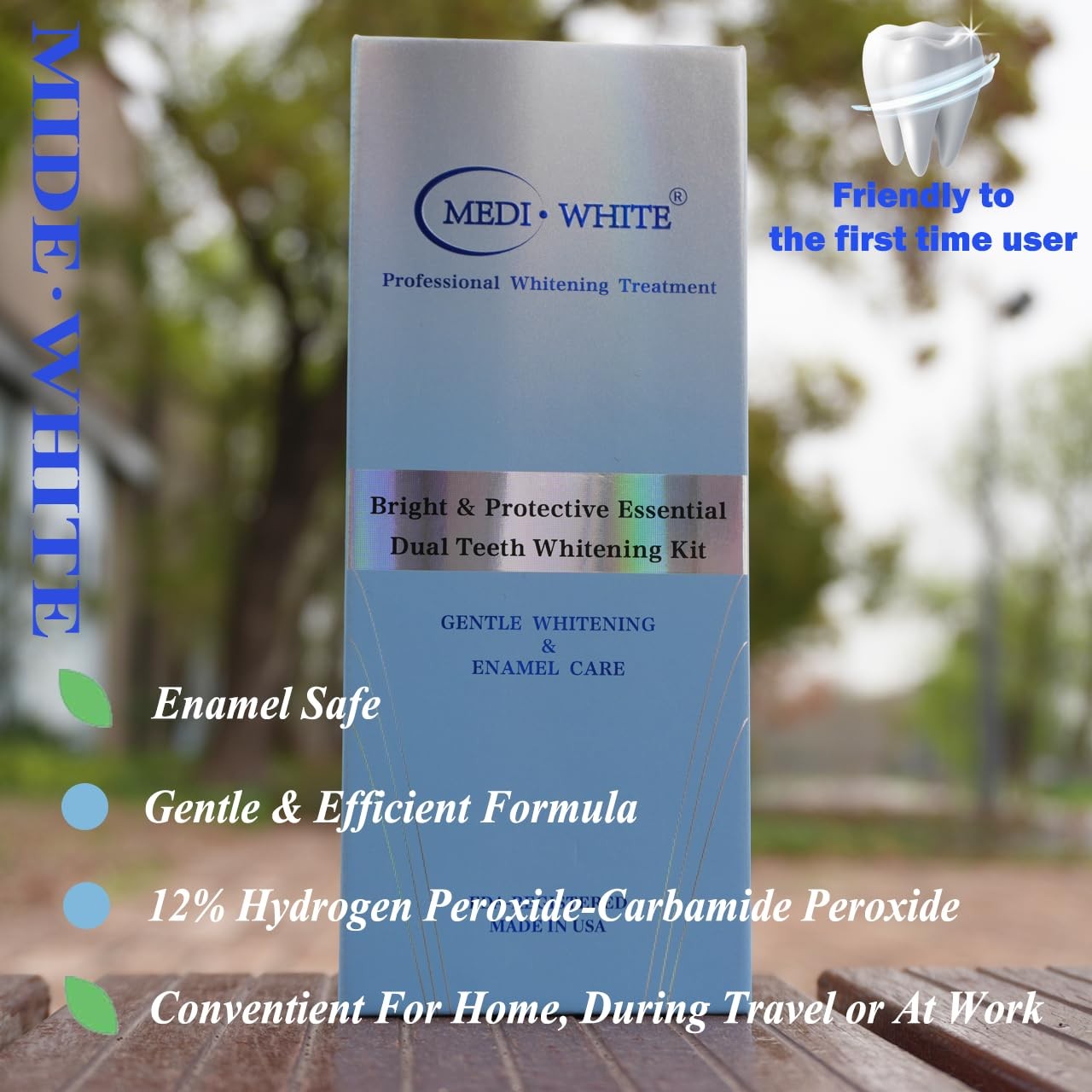 MEDIWHITE Bright & Protective Teeth 0.27 Fl Oz (Pack of 1), Multicolor