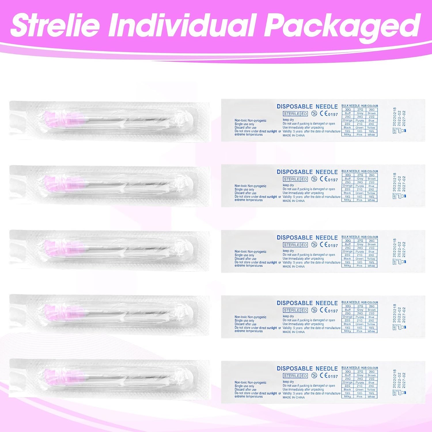 18 Gauge 1.5 Inch Disposable Needles with Caps for Scientific and Lab Dispensing