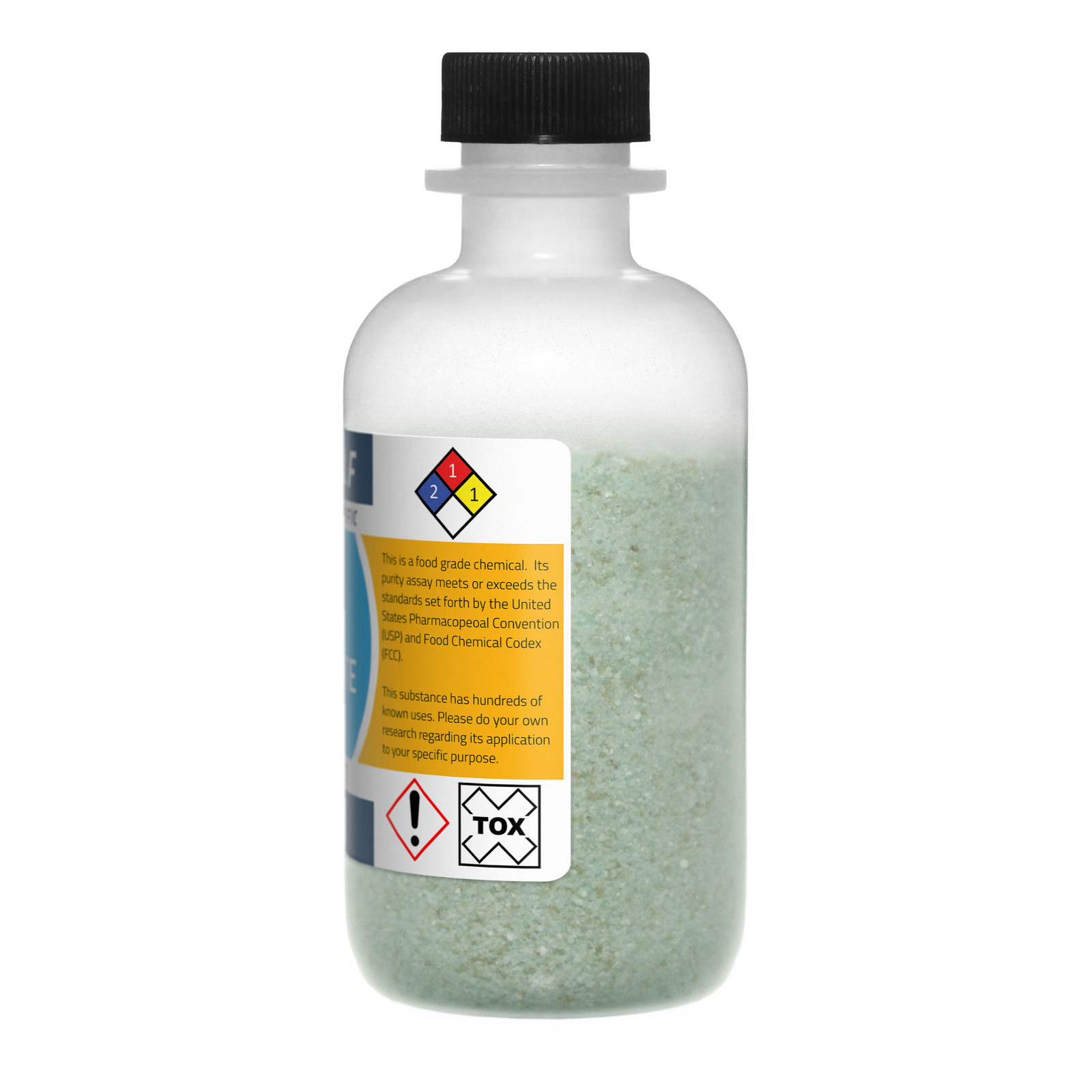 Ferrous Sulfate, 4oz, Pure Food Grade, 99% Pure, Sturdy Bottle SHIPS SAME DAY