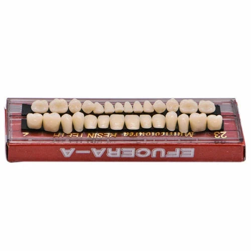 28 Pcs/Set Dental A2 A3 Acrylic Resin Denture Shade Full Set False Teeth #23