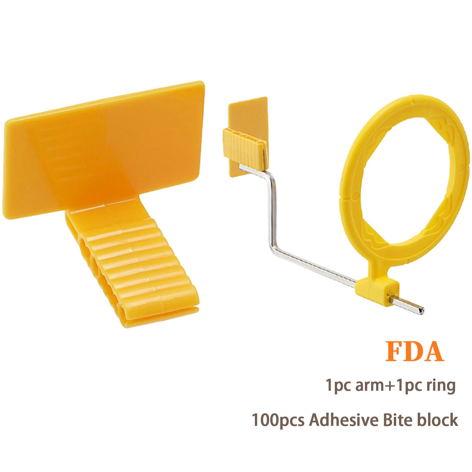 Dental X-Ray Sensor Holder 100 pcs self-adhesive Bite block (1pcs Arm+Ring) Set