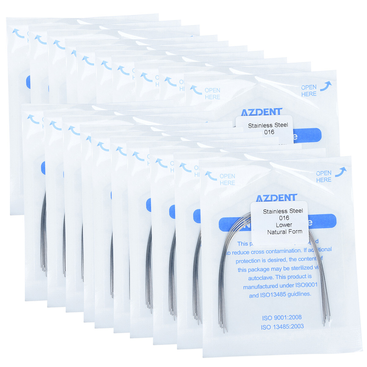 Dental Orthodontic Natural Form Arch Wires Stainless Steel Round 10PCS/Pack HOT
