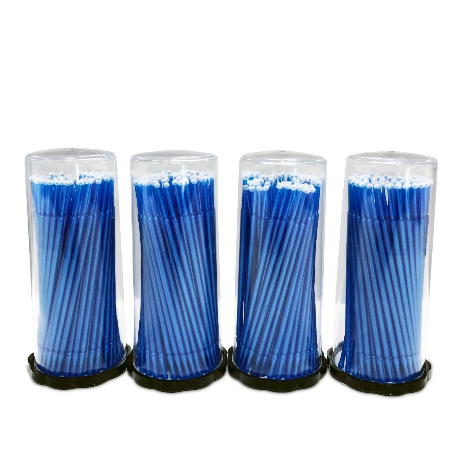 400 (4 Kegs) Blue Dental Micro Applicator Brushes (Regular Tips) Eyelash Mascara