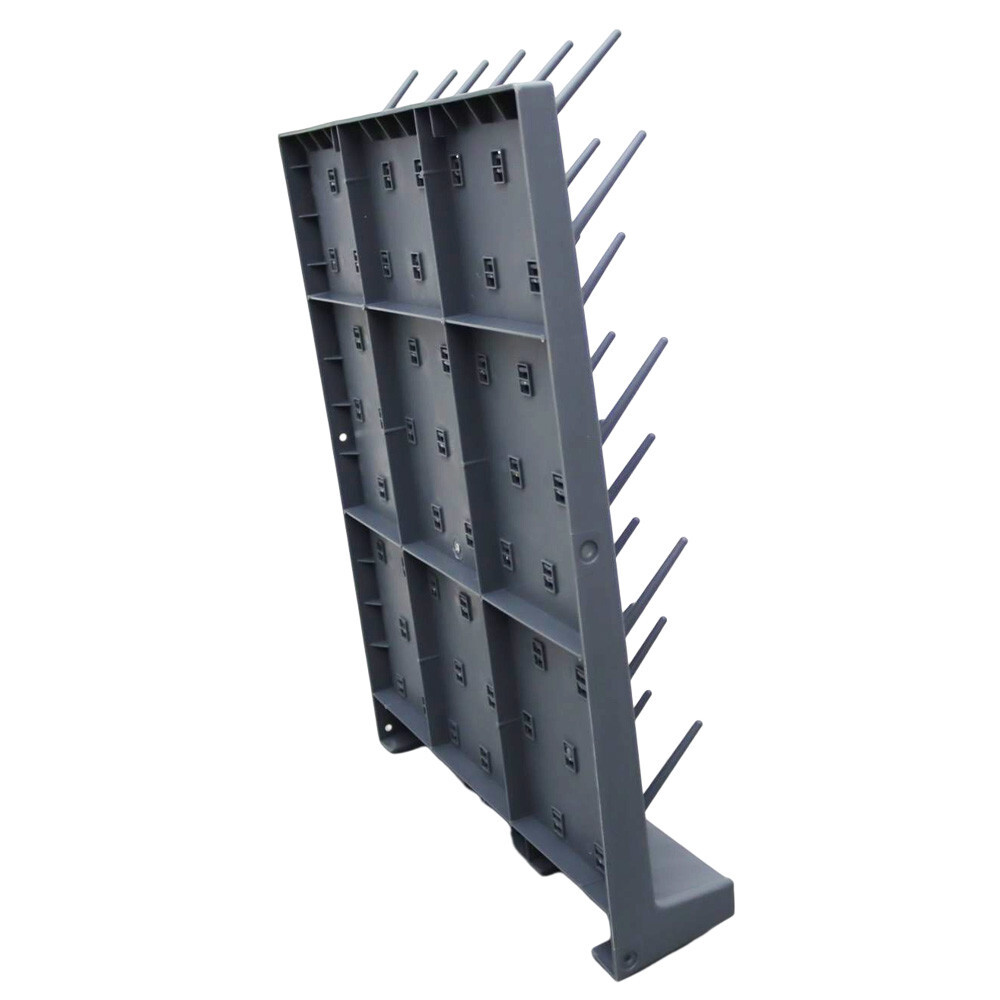 Detatchable 52-Pegs PP Drying Drip Rack Desk/Wall-mount for Test Tubes Flasks