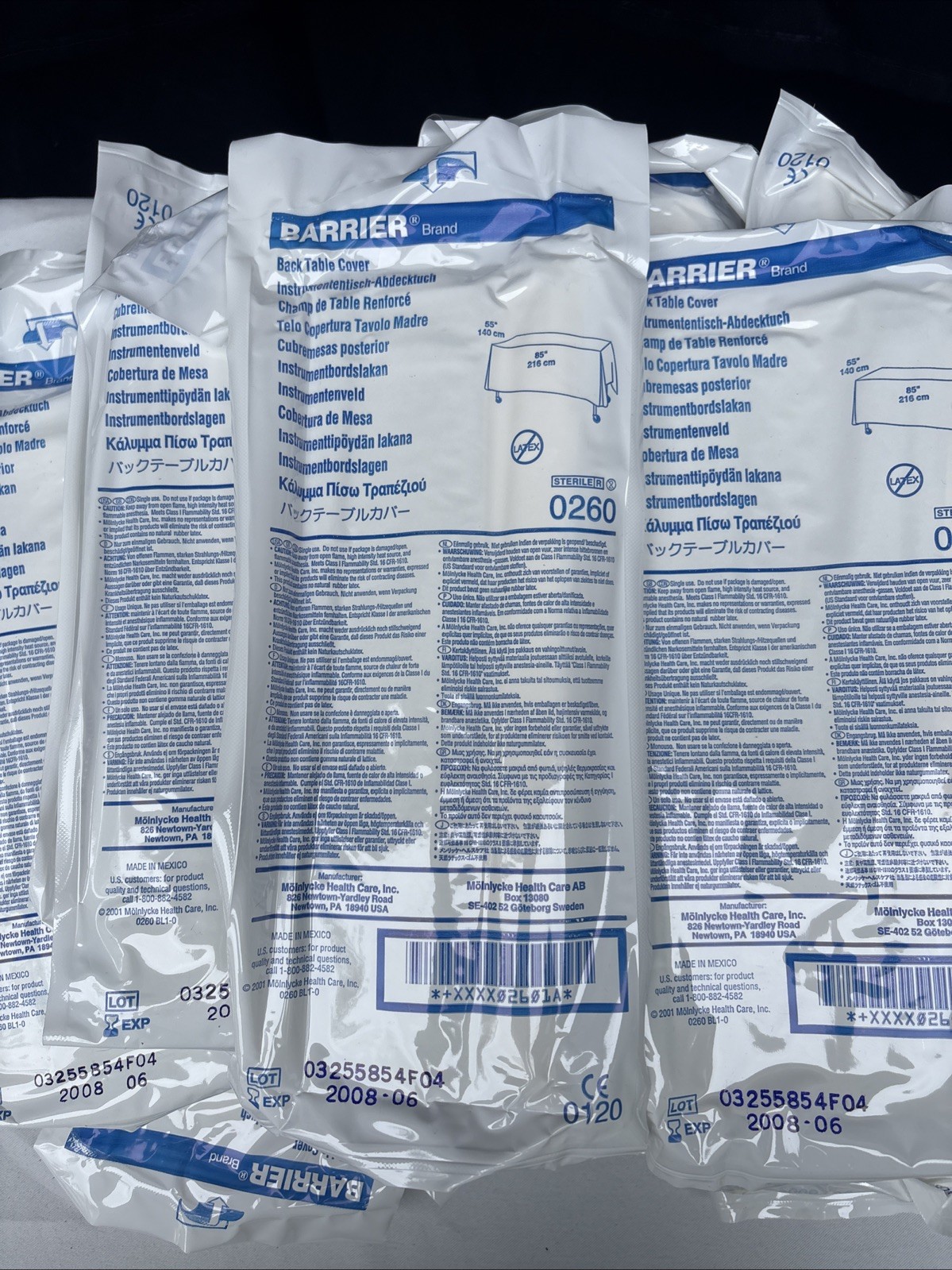 Barrier Back Table Cover Surgical Expired 2008 Lot Of 29 New 55”x85”