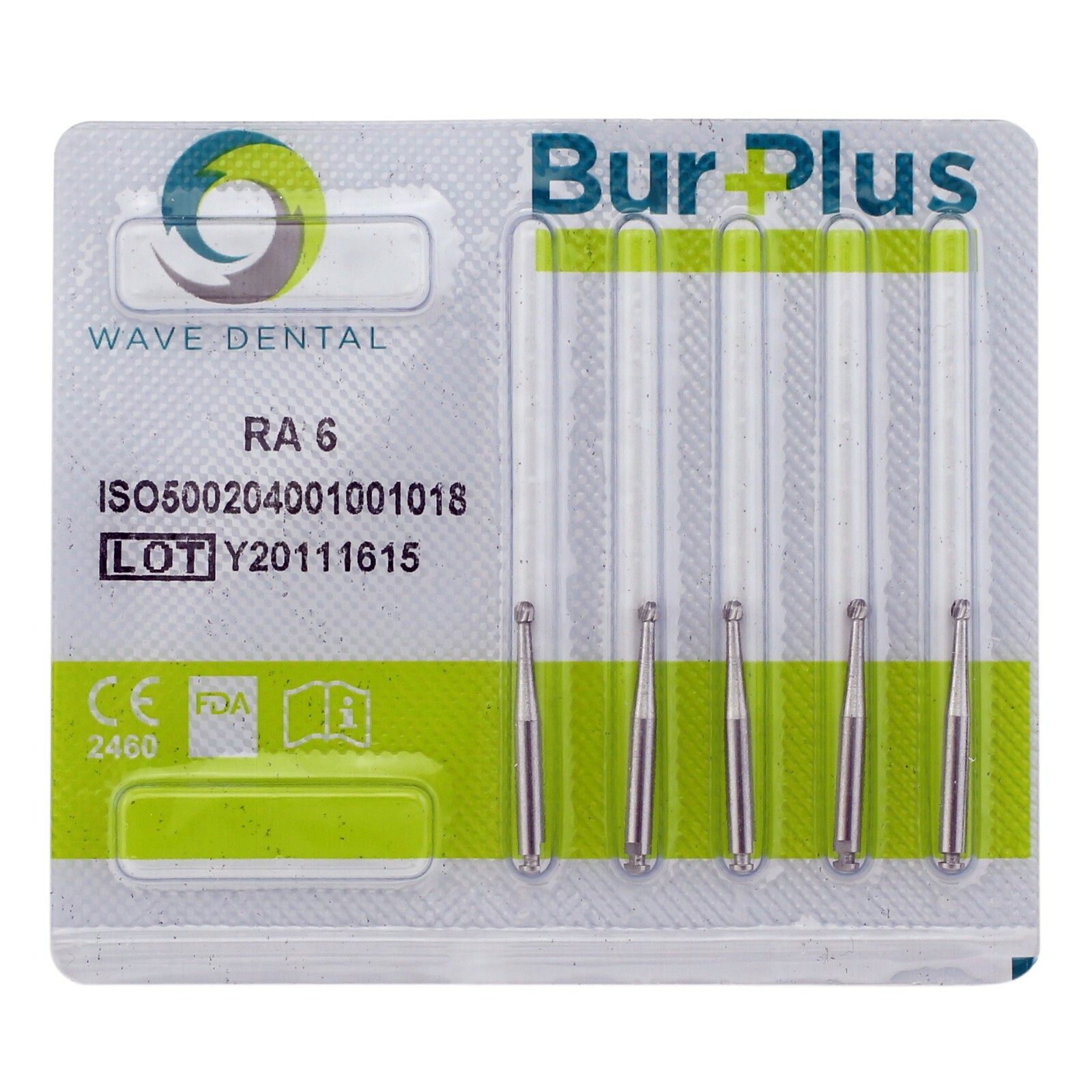 Wave Dental Operative Carbide Bur Round Latch RA 1 2 3 4 5 6 7 8 Prima Midwest