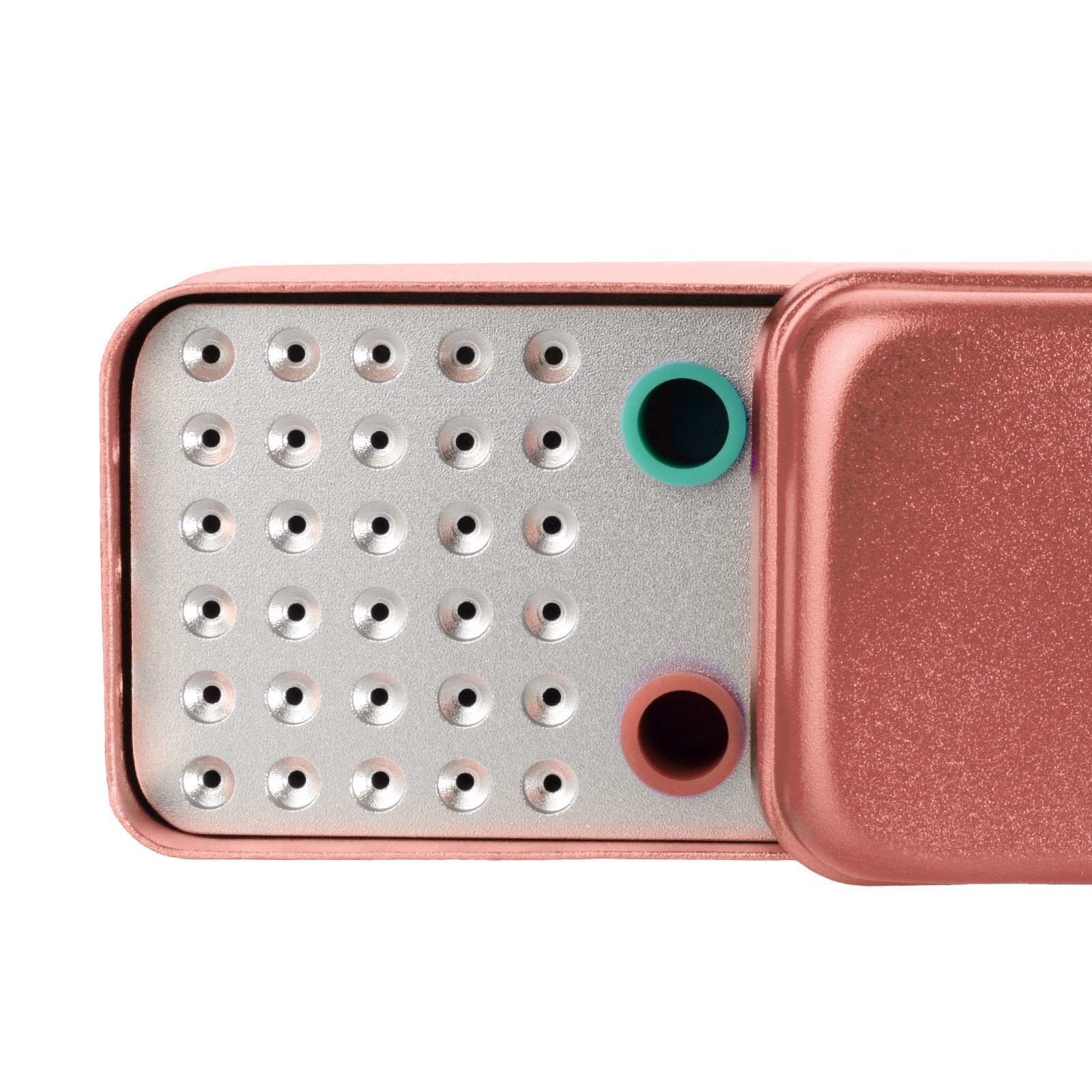 60 Holes Dental Disinfection Endo Files Holder Aluminum Box Autoclave Pink US