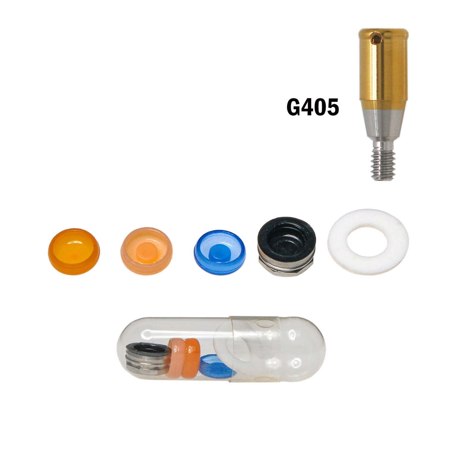US Dental Locator Abutment& Male Cap Inserts Kit For Osstem Hiossen Mini/Regular