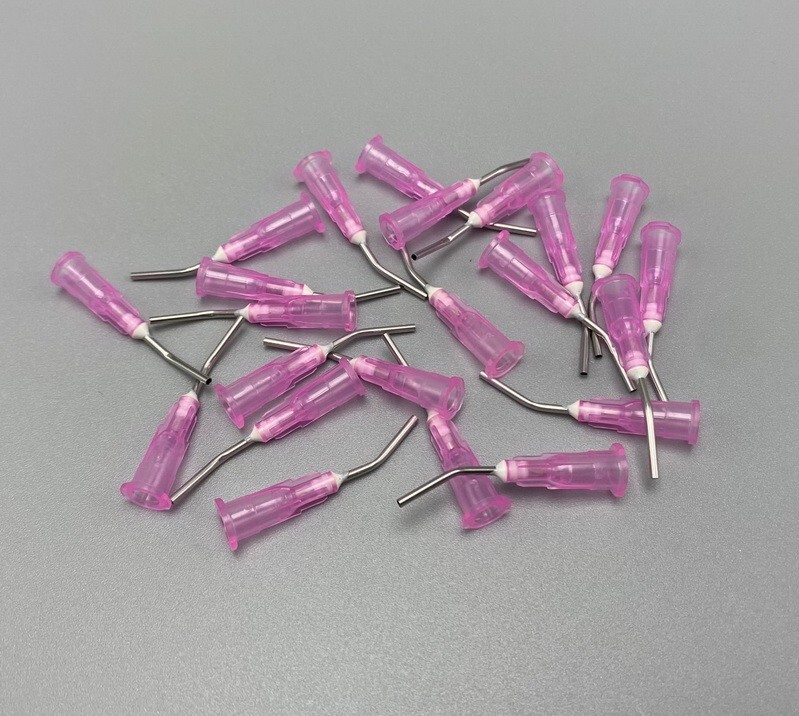 100Pcs/pack Dental Needle Tips for Etch Gel Composite Flow Applicator 18/19/20G