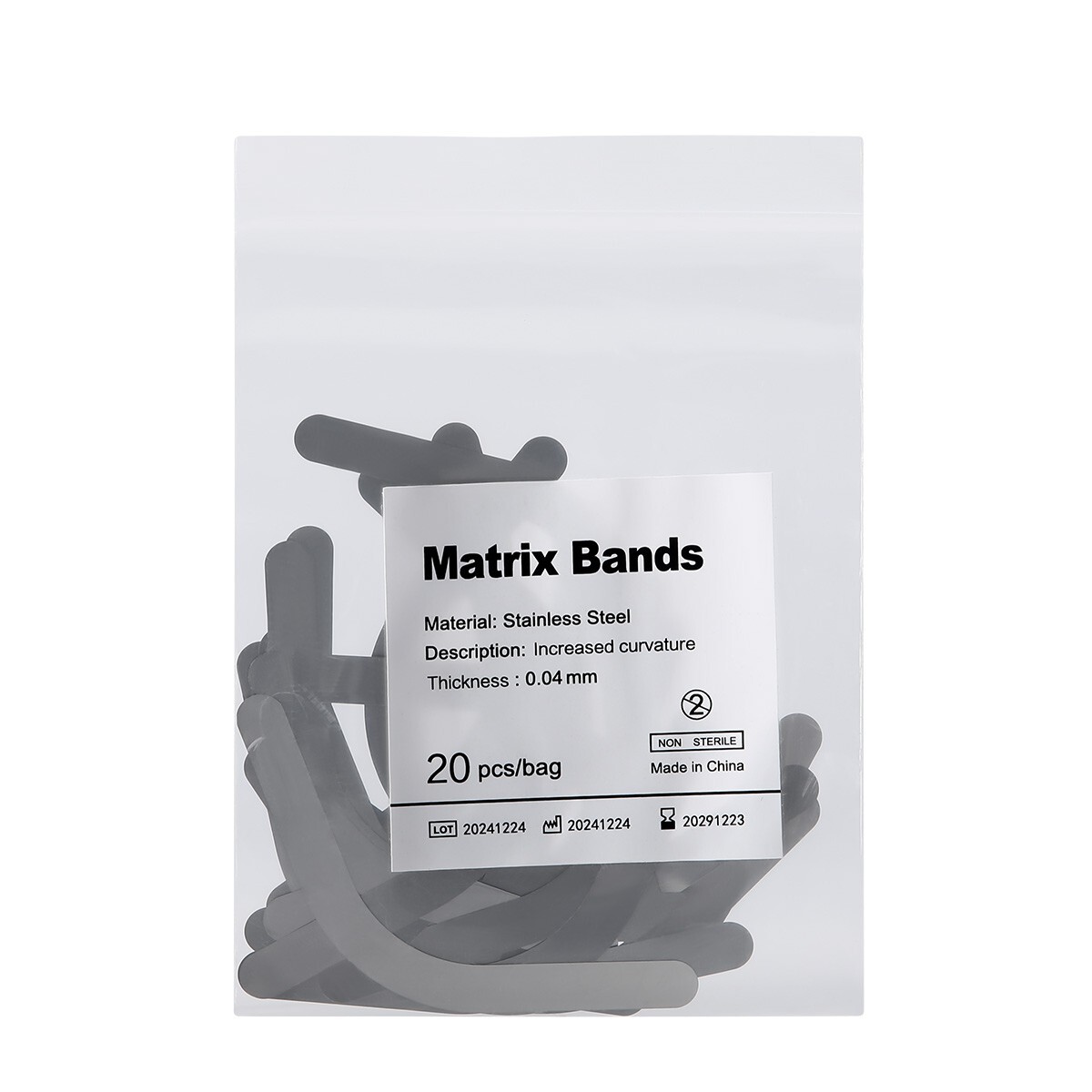 20pc/kit Dental universal Matrix Bands Tofflemire Stainless Steel band #1#2#3#13