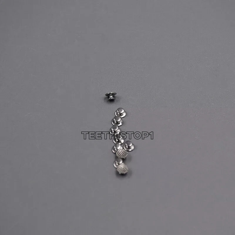 50 Pcs Dental Supplies Orthodontic Ortho Lingual Buttons for Bondable Round Base