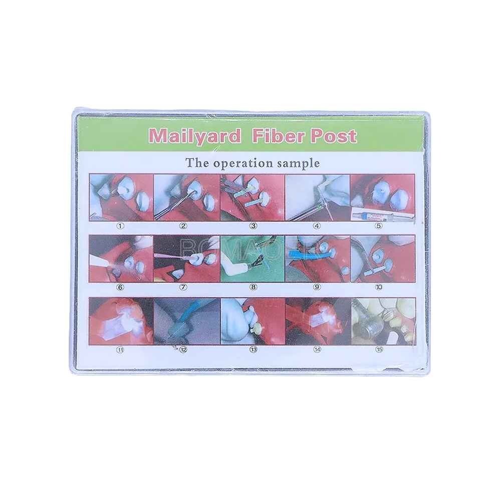 1 BOX Dental Fiber Post Resin Fiber Post & 4 Drills Screw Glass Endo Thread