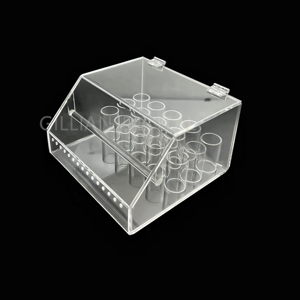 1 Box Dental Orthodontic Elastics Power Chains Ligature Ties Holder Acrylic Case