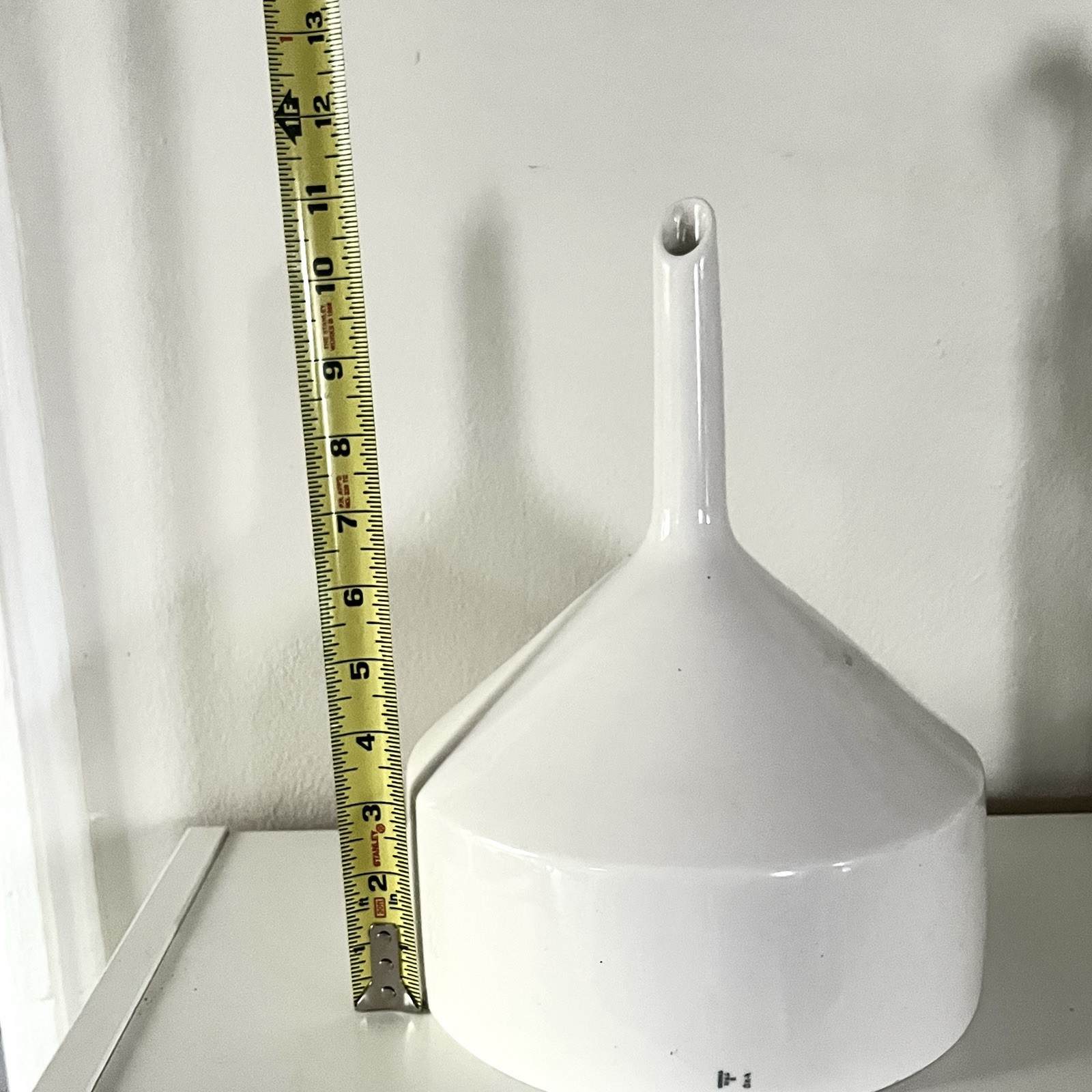 VTG Coors No. 5 34-A Buchner Lab Funnel Porcelain Ceramic Great USA 11” x 8”