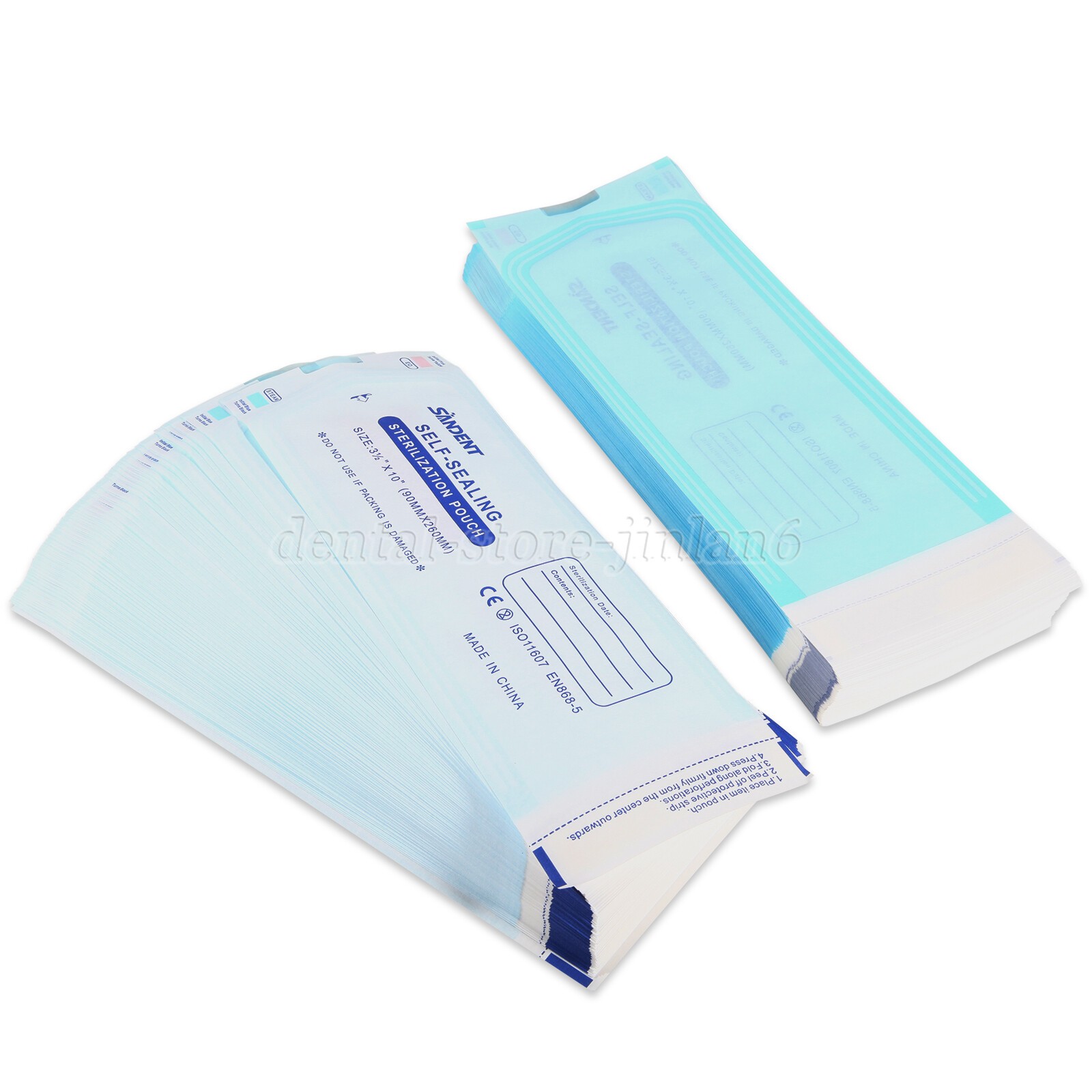 200pcs/1 Box Self Sterilization Pouches Autoclave Pouch Sterilizer Bags Dental