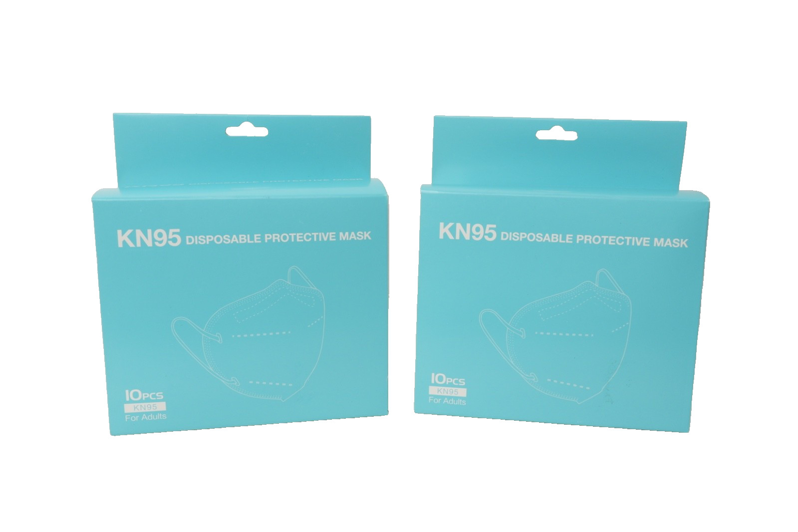 2 Packs of 10 PCS KN95 Protective Disposable Face Mask Respirator NEW