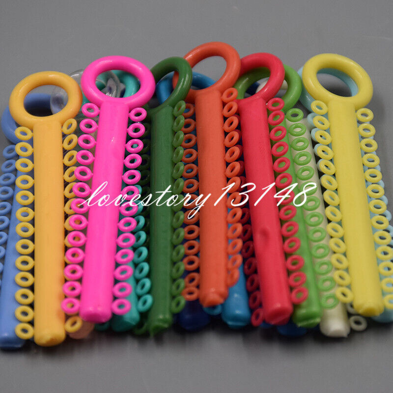 1040Pcs Dental Orthodontic Elastic Braces Rubber Ligature Ties 37Color to Choose