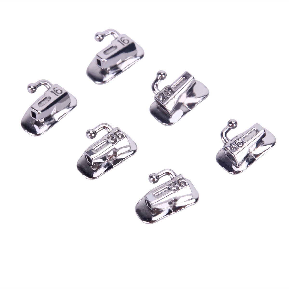 Dental Buccal Tube Roth.022 Non-Convertible Bondable 1st Molar Orthodontic