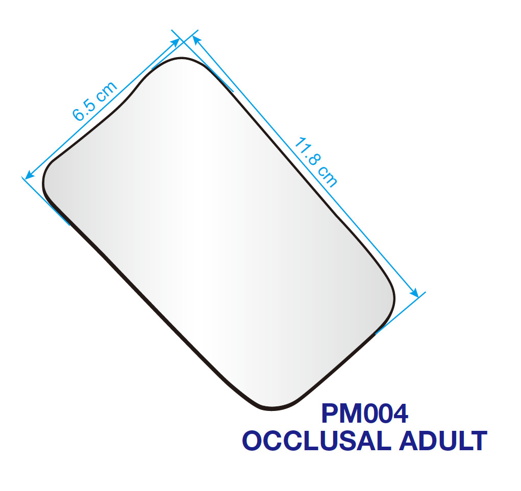 Dental Glass 2 Sided Photographic Mirrors Adult Occlusal
