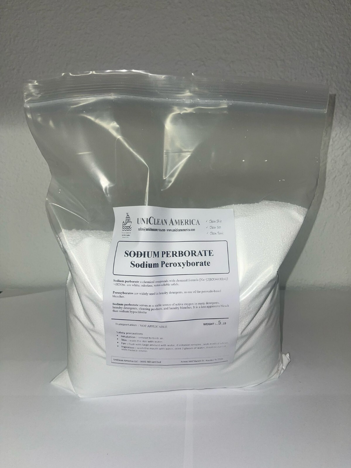 cleaning & degreasing powder – sodium perborate – made in USA