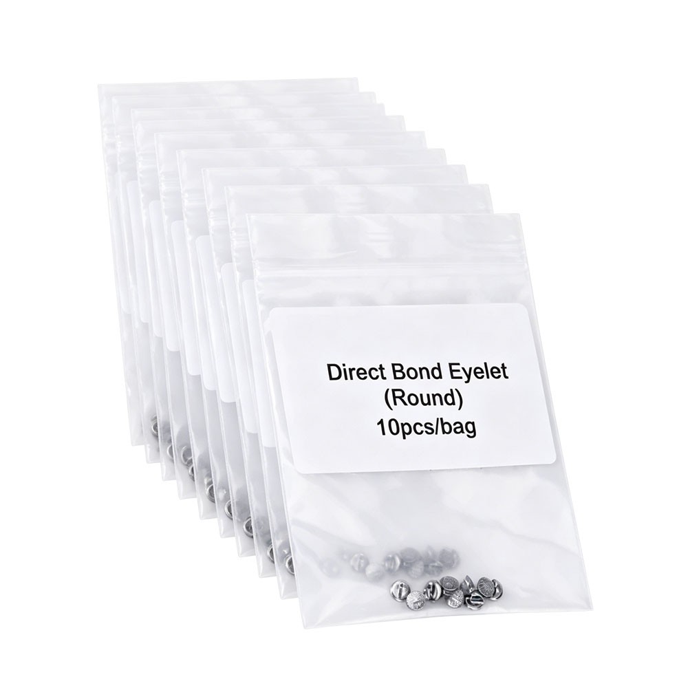 Dental Orthodontics Lingual Button Direct Bondable Eyelet Round Base 10 Pcs/pack